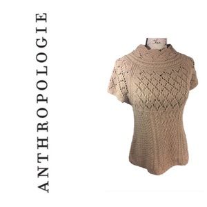 Sparrow Anthropologie Crochet Knit Sweater Top